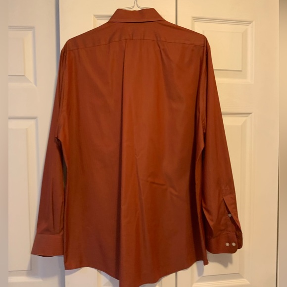 Van Heusen Mens Regular Fit Dress Shirt, 17 1/2, 34/35, Rust , Like New - Picture 13 of 14